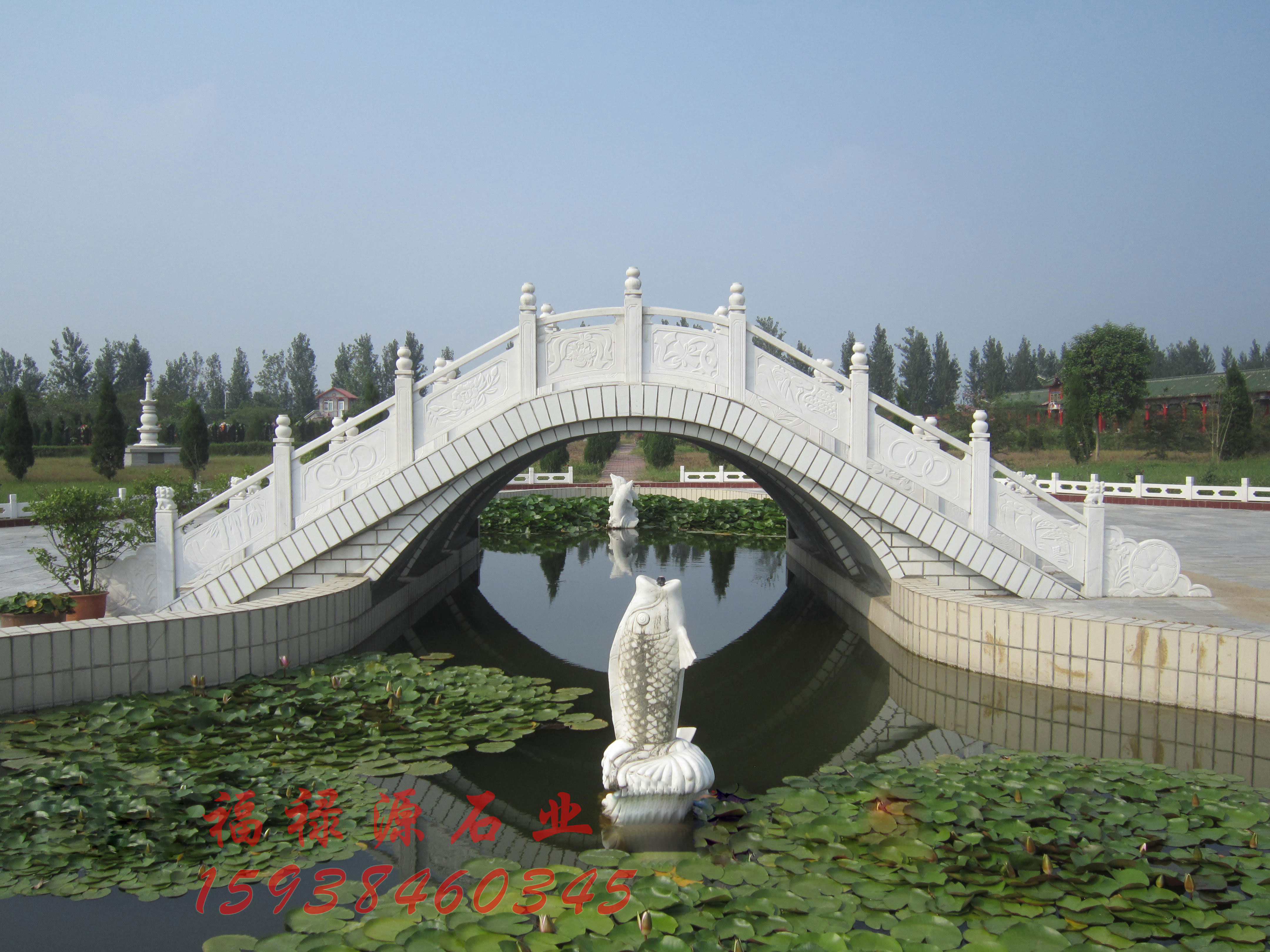 石栏杆实地施工成型图（公园）