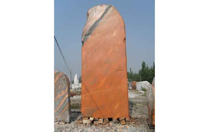 晚霞红景观石质量过硬