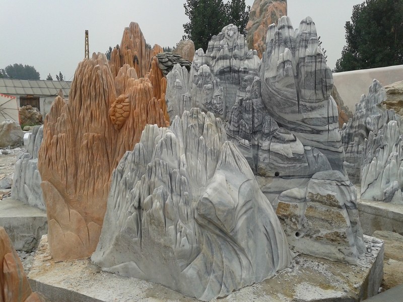 南阳晚霞红假山价格